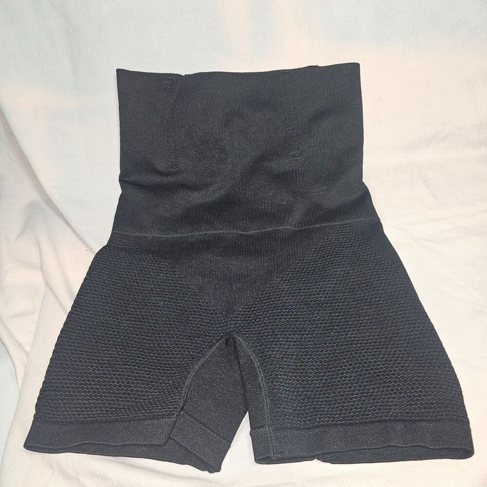 Black Seamless High Waist Shapewear Shorts Womens 3X/4X Tummy Control Butt Lift